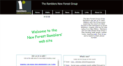 Desktop Screenshot of newforestramblers.org.uk